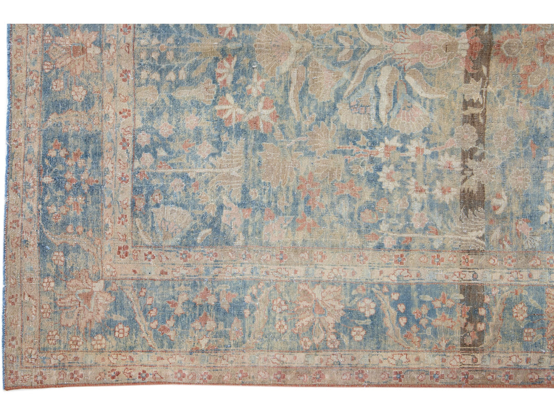 Antique Sarouk Wool Rug 4 X 7