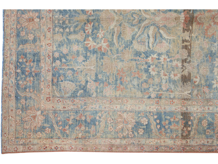 Antique Sarouk Wool Rug 4 X 7