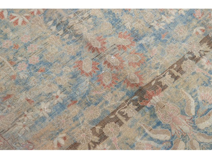 Antique Sarouk Wool Rug 4 X 7