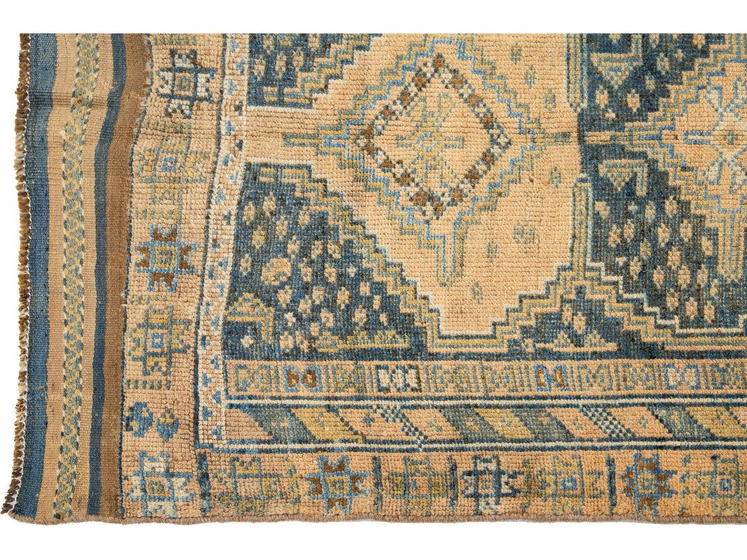 Antique Heriz Wool Runner 4 X 11