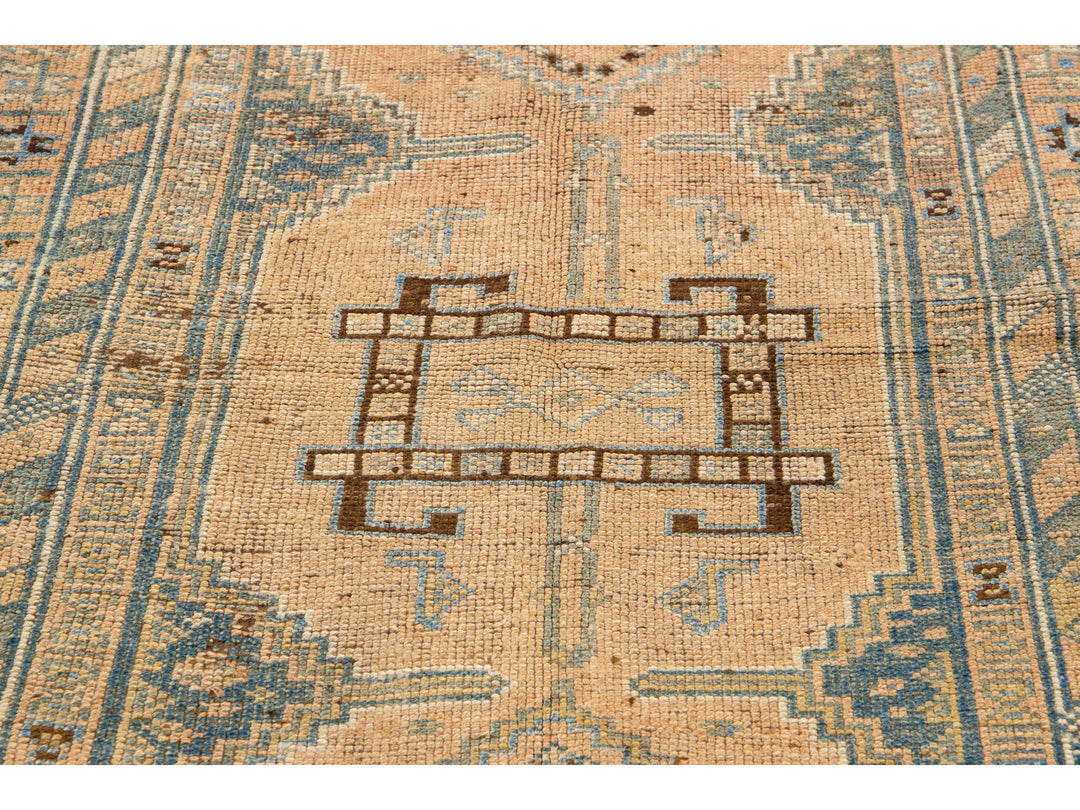 Antique Heriz Wool Runner 4 X 11