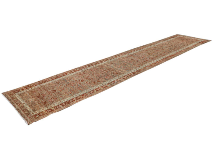 Early 20th Century Antique Malayer Wool Runner Rug, 3 X 16
