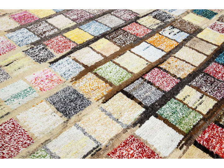 Modern Turkish Tulu Wool Rug 10 X 14