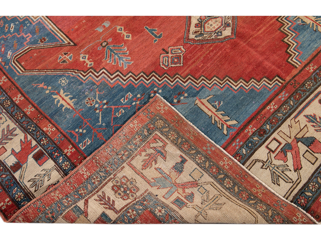 Antique Bakshaish Wool Rug 8 X 10