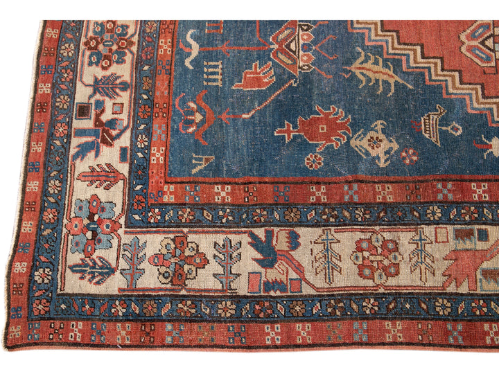 Antique Bakshaish Wool Rug 8 X 10