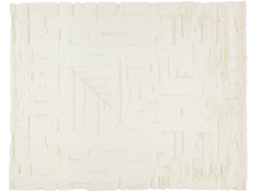 Modern Moroccan Wool Rug 8 X 10