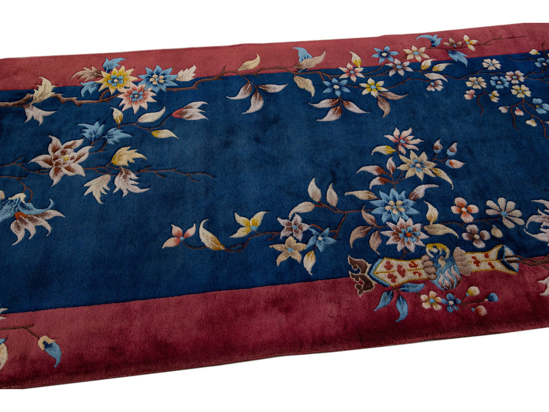 Antique Art Deco Chinese Runner 4 X 11