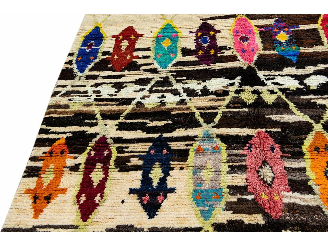 Modern Turkish Tulu Wool Rug 10 X 14