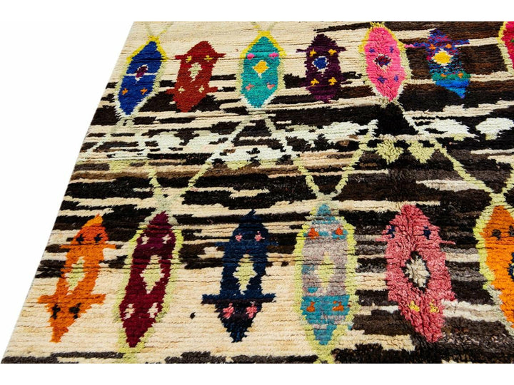Modern Turkish Tulu Wool Rug 10 X 14