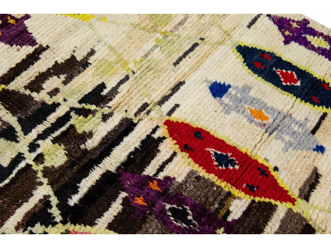 Modern Turkish Tulu Wool Rug 10 X 14