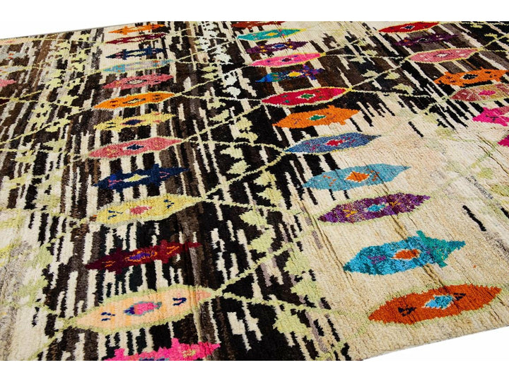Modern Turkish Tulu Wool Rug 10 X 14