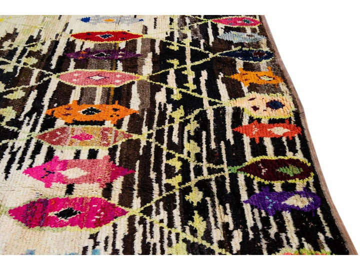 Modern Turkish Tulu Wool Rug 10 X 14