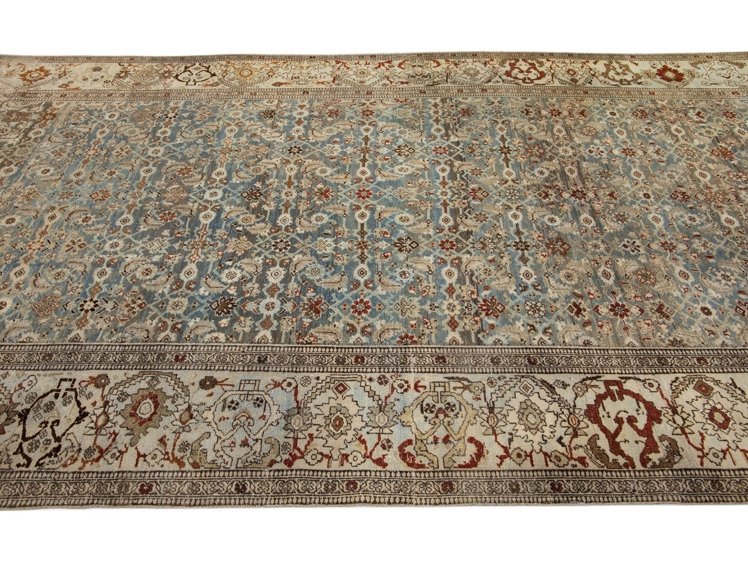 Antique Bidjar Wool Rug 7 X 14