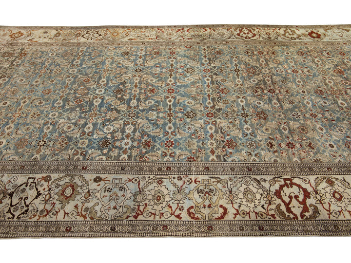Antique Bidjar Wool Rug 7 X 14