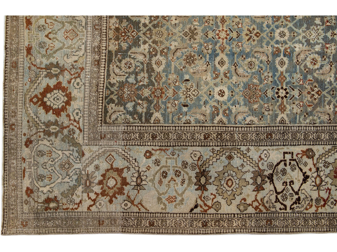 Antique Bidjar Wool Rug 7 X 14