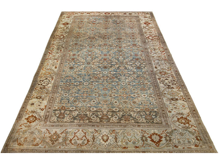 Antique Bidjar Wool Rug 7 X 14