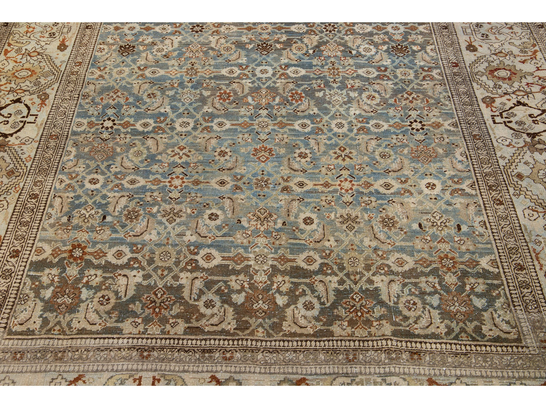 Antique Bidjar Wool Rug 7 X 14
