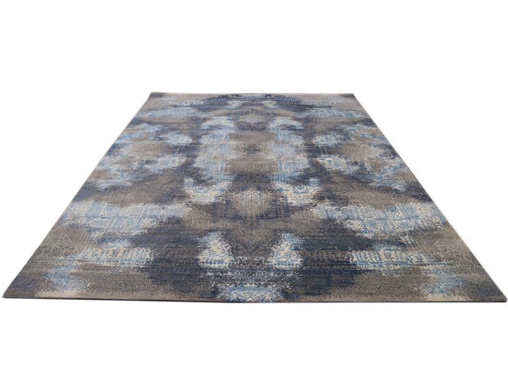 New Modern Contemporary Abstract Wool Rug 10 X 14