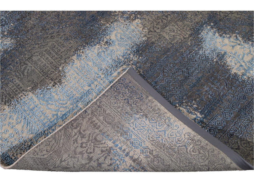 New Modern Contemporary Abstract Wool Rug 10 X 14