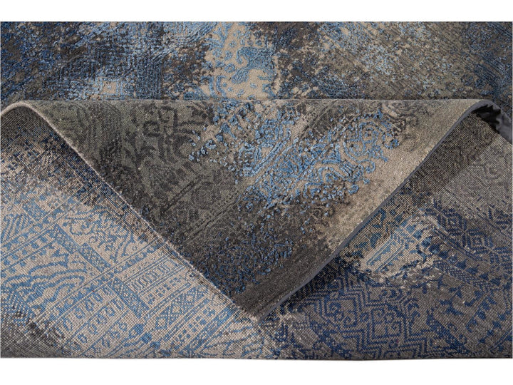 New Modern Contemporary Abstract Wool Rug 10 X 14