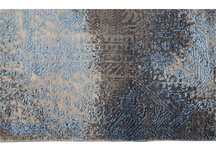 New Modern Contemporary Abstract Wool Rug 10 X 14