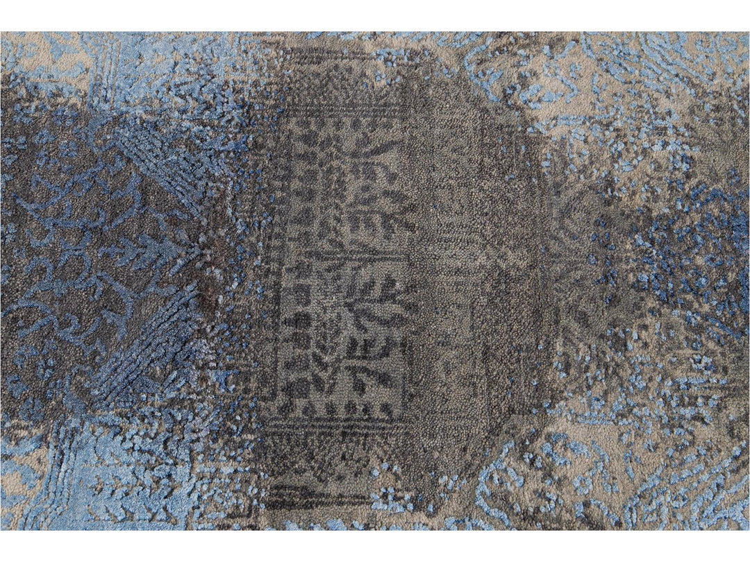 New Modern Contemporary Abstract Wool Rug 10 X 14