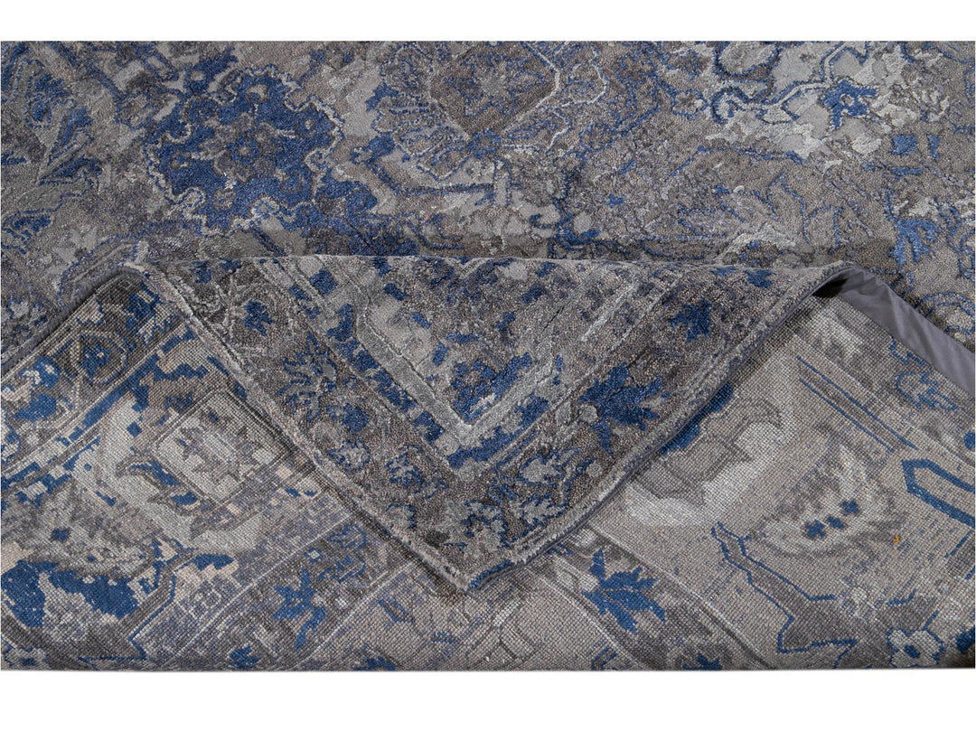 New Modern Contemporary Abstract Wool Rug 10 X 14