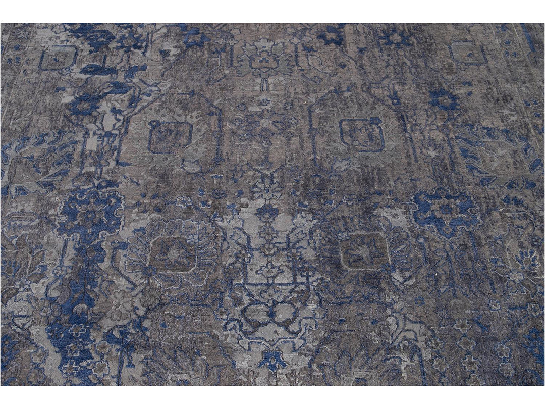 New Modern Contemporary Abstract Wool Rug 10 X 14