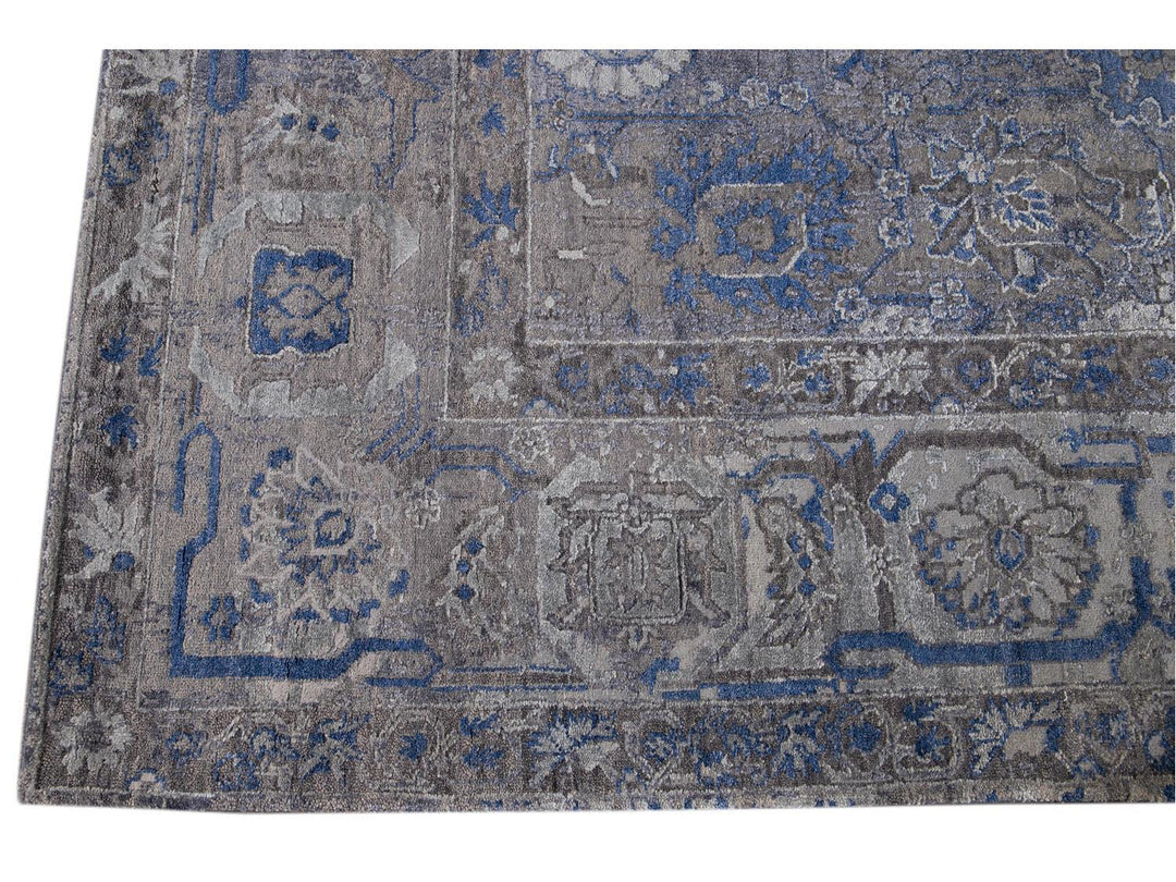 New Modern Contemporary Abstract Wool Rug 10 X 14