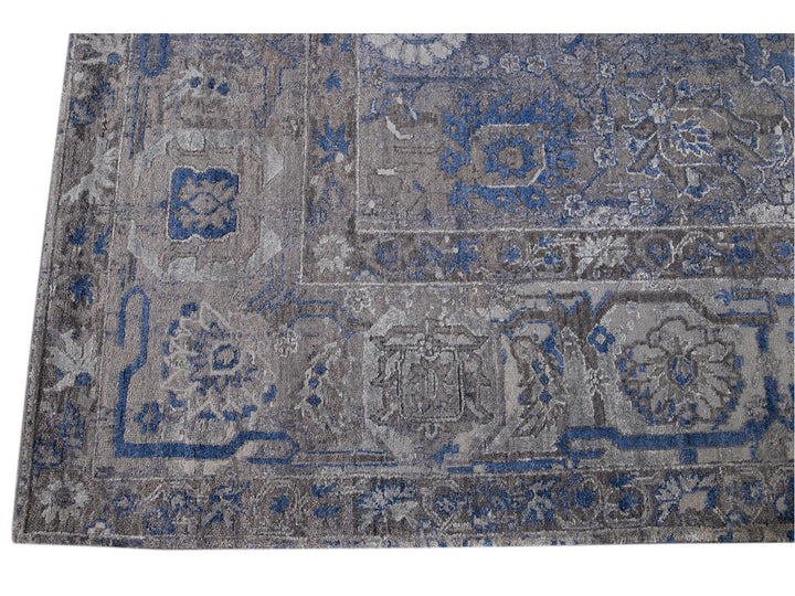 New Modern Contemporary Abstract Wool Rug 10 X 14