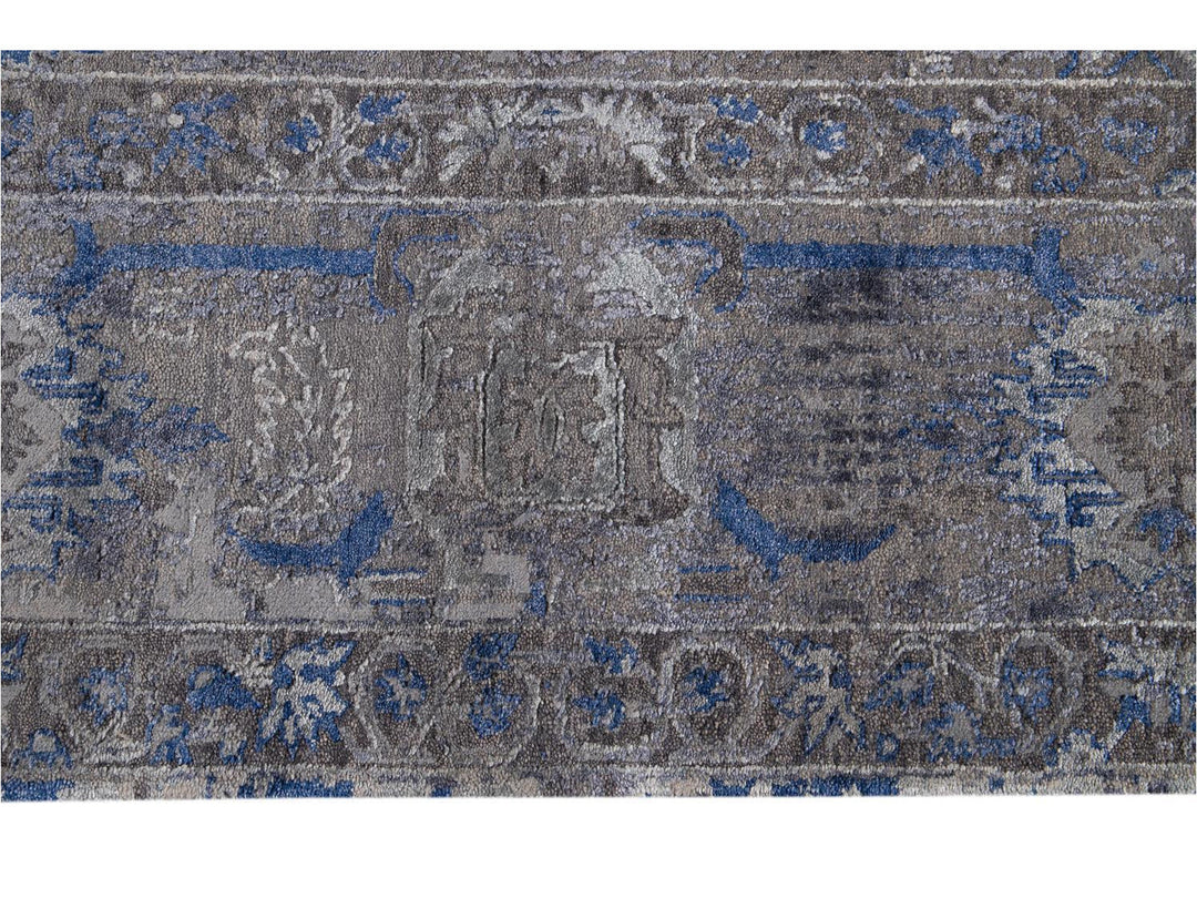 New Modern Contemporary Abstract Wool Rug 10 X 14