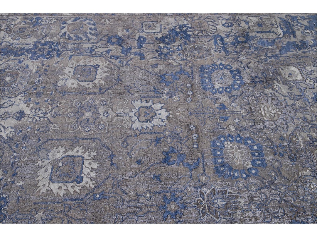 New Modern Contemporary Abstract Wool Rug 10 X 14