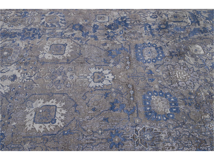 New Modern Contemporary Abstract Wool Rug 10 X 14