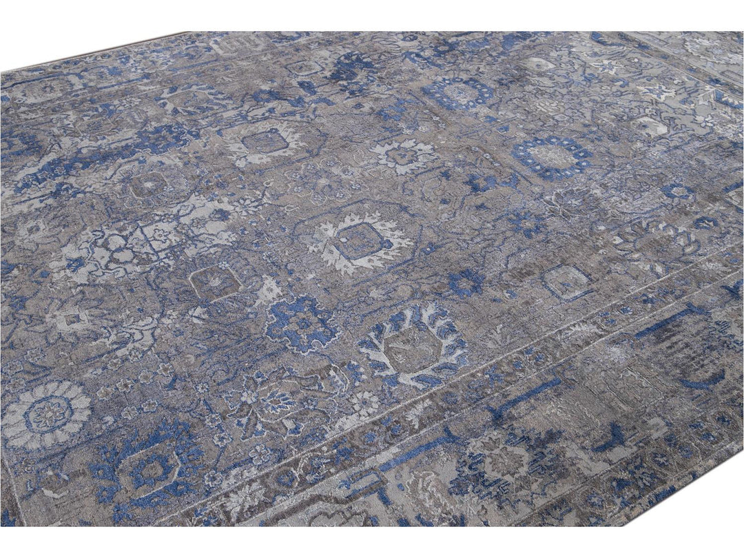 New Modern Contemporary Abstract Wool Rug 10 X 14