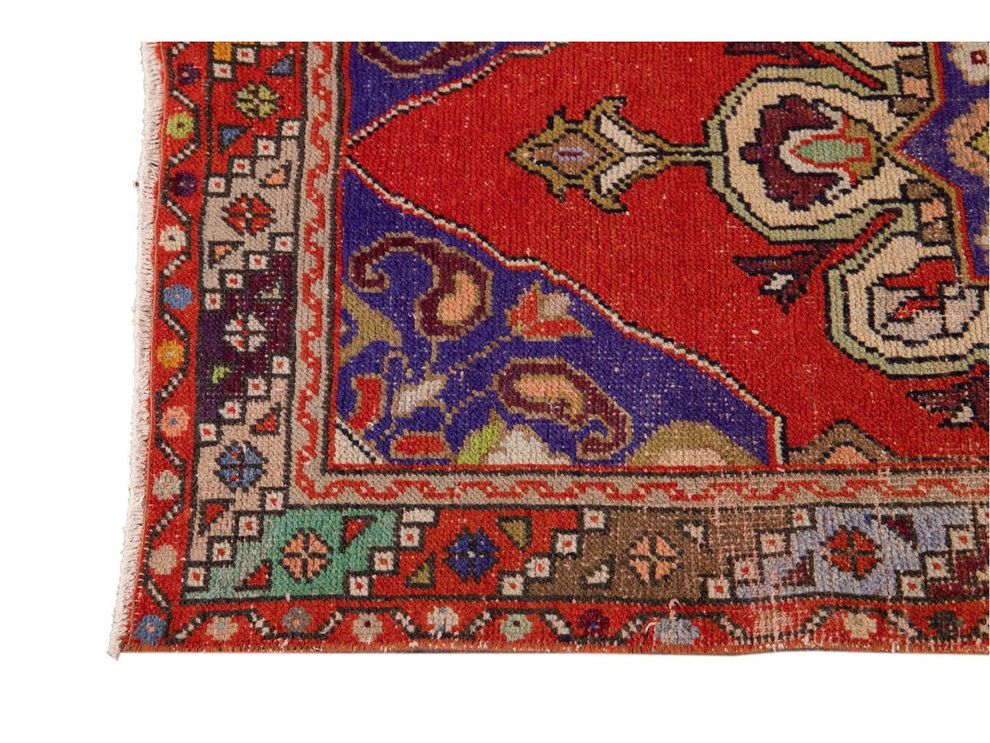 Mid 20th Century Vintage Turkish Wool Runner Rug, 3 X 8