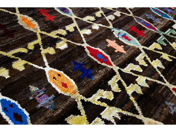 Modern Turkish Tulu Wool Rug 10 X 13