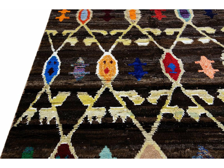 Modern Turkish Tulu Wool Rug 10 X 13