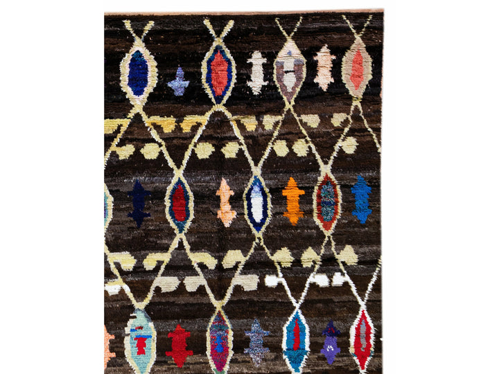 Modern Turkish Tulu Wool Rug 10 X 13
