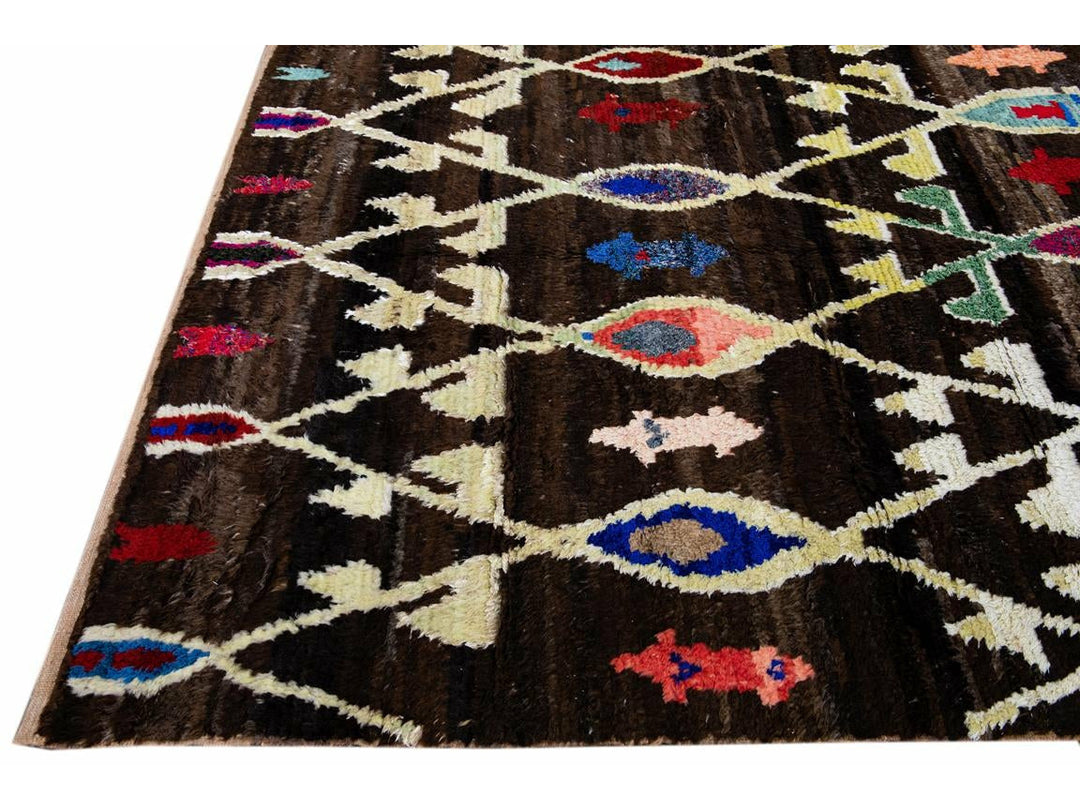 Modern Turkish Tulu Wool Rug 10 X 13