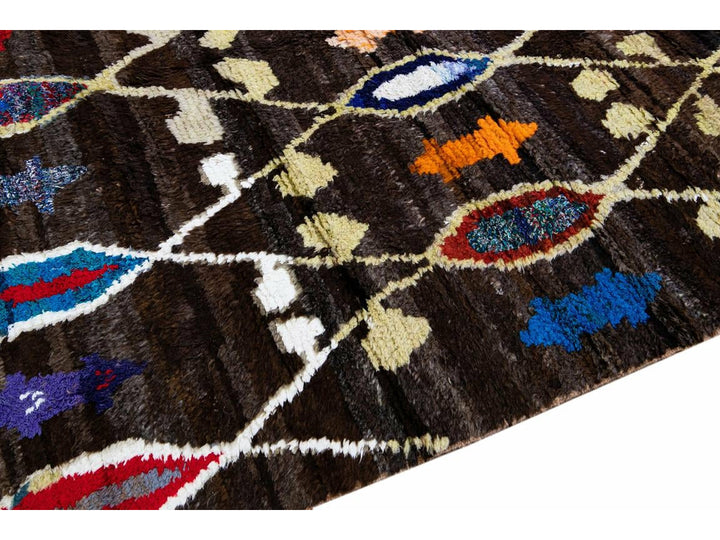 Modern Turkish Tulu Wool Rug 10 X 13