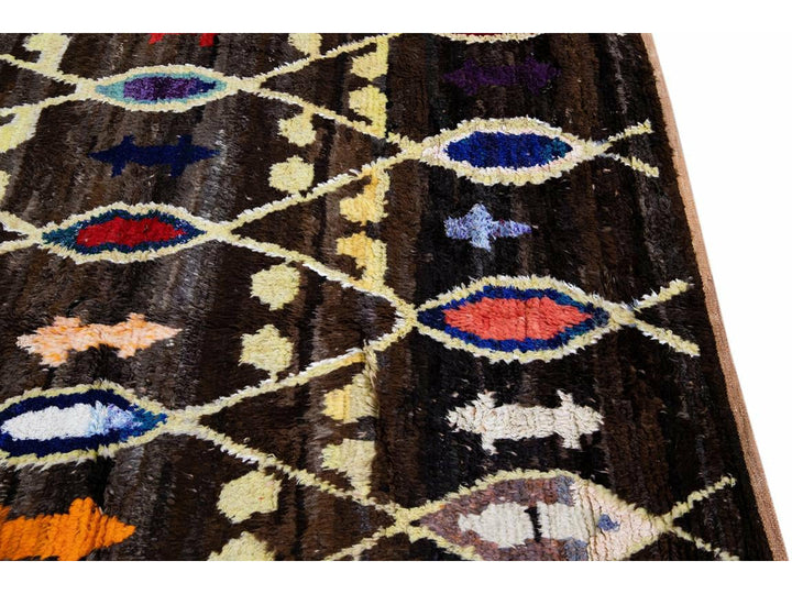 Modern Turkish Tulu Wool Rug 10 X 13