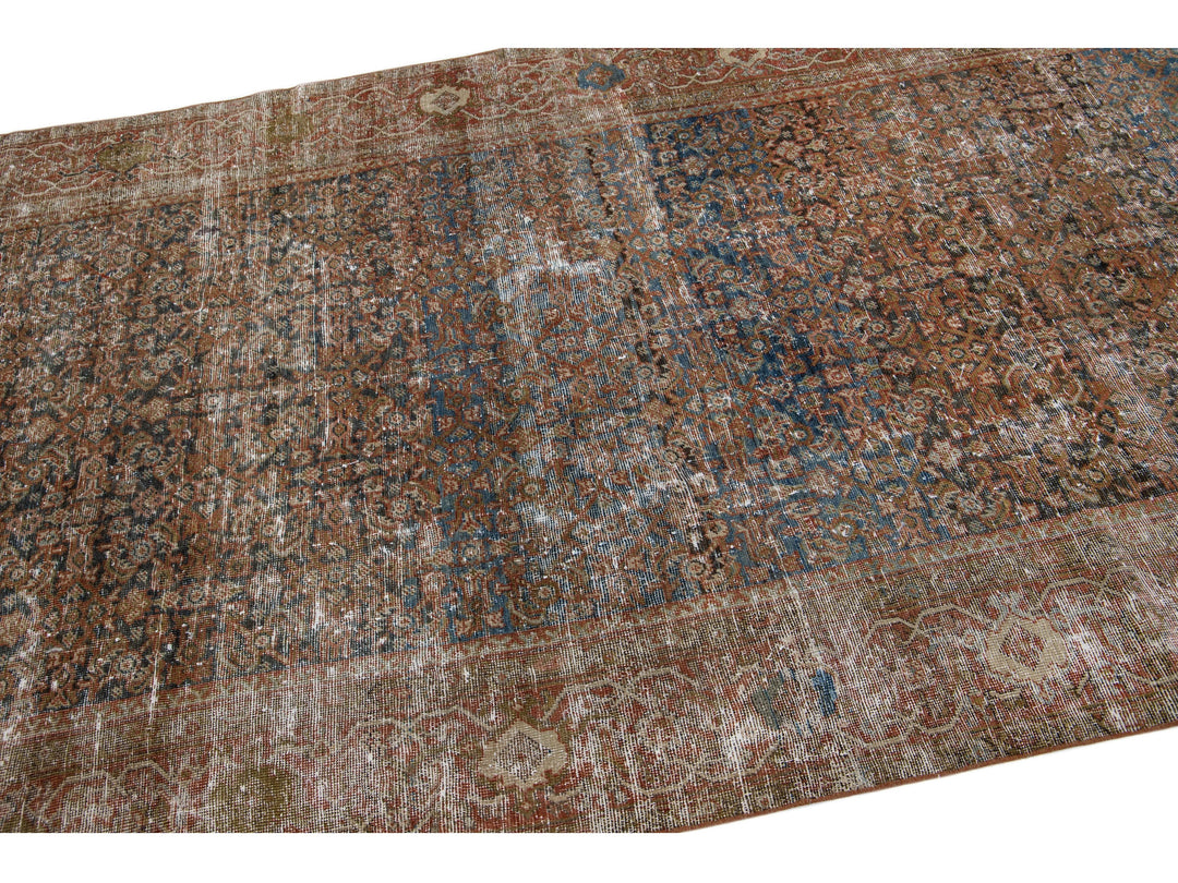 Antique Mahal Wool Rug 5 X 10