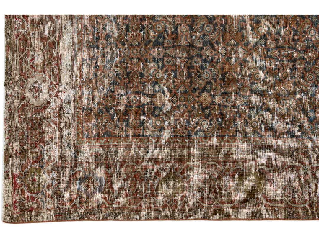 Antique Mahal Wool Rug 5 X 10