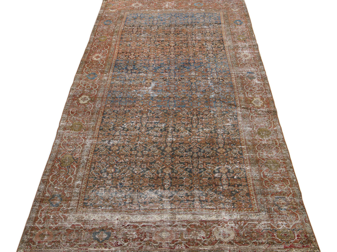 Antique Mahal Wool Rug 5 X 10