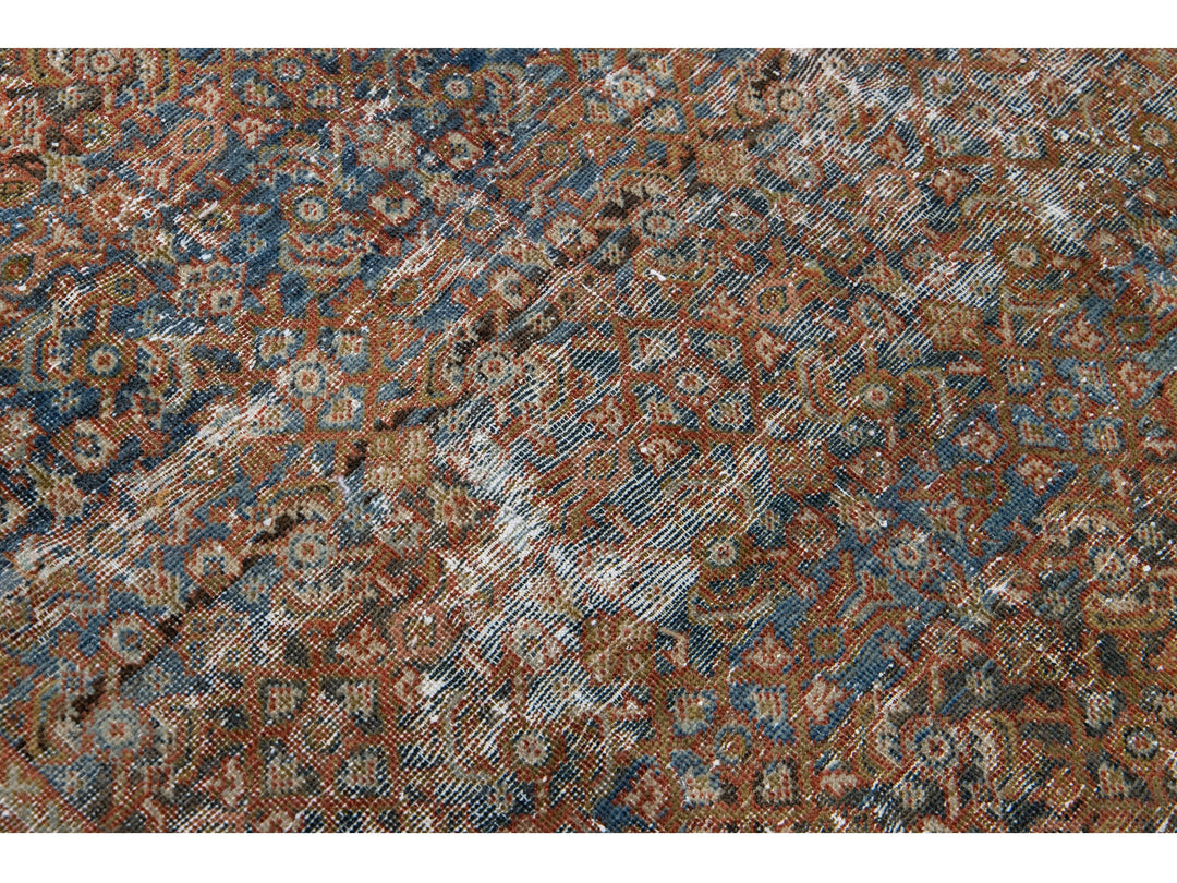 Antique Mahal Wool Rug 5 X 10