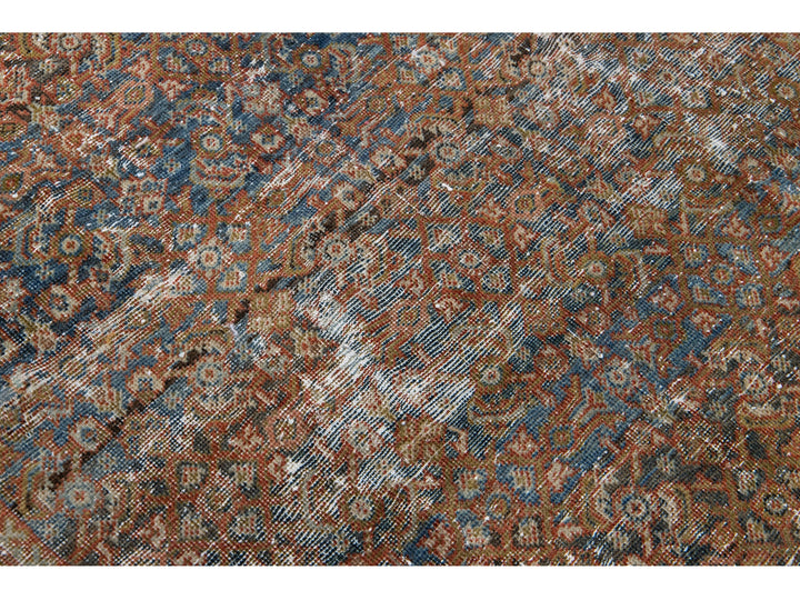 Antique Mahal Wool Rug 5 X 10