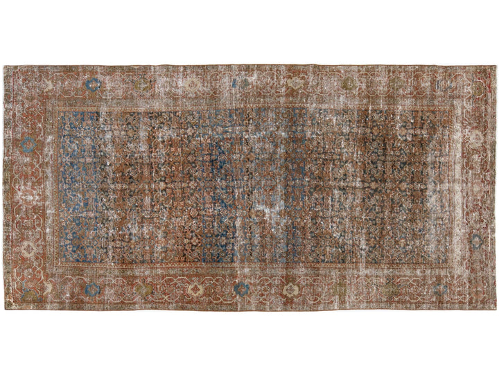 Antique Mahal Wool Rug 5 X 10
