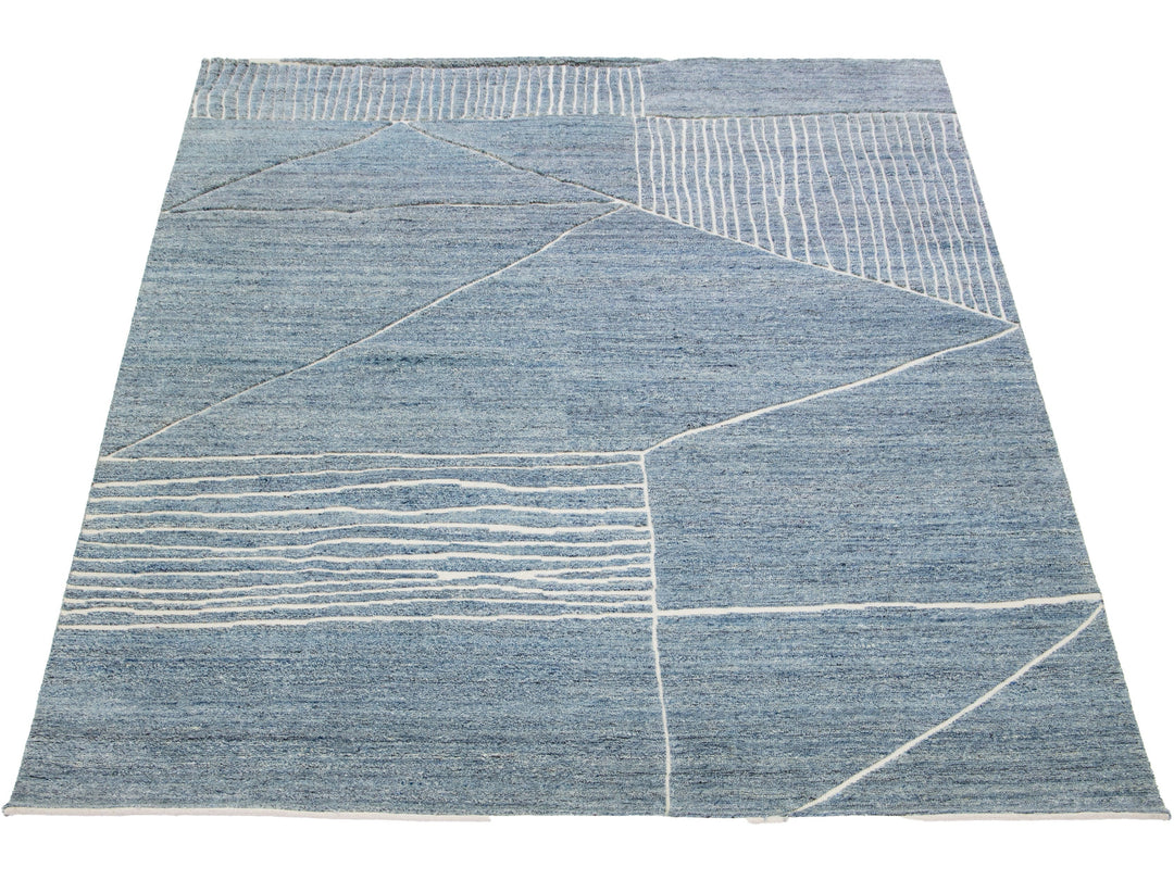 Modern Moroccan Wool Rug 8 X 10
