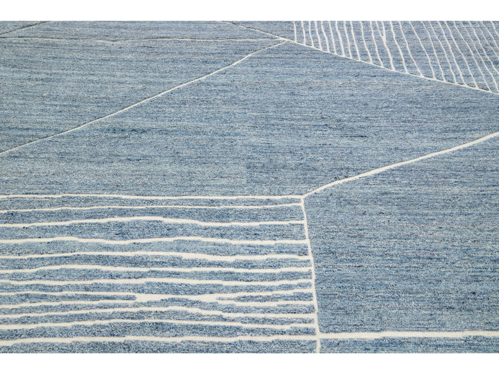 Modern Moroccan Wool Rug 8 X 10
