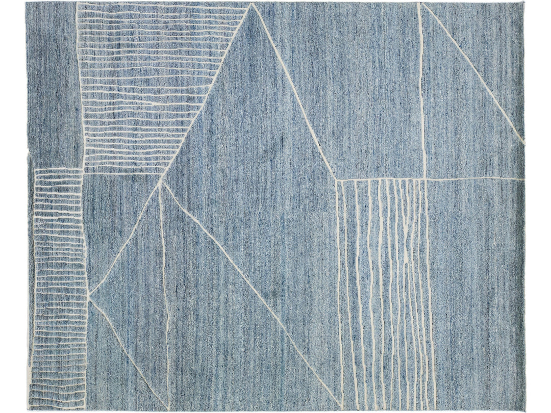 Modern Moroccan Wool Rug 8 X 10